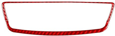 SYLTER Zubehör Autoinnenraum Für A3 S3 RS3 8V 2013-2019 Carbon Faser Klimaanlage Bedienfeld Rahmen Auto Innen Dekorative Aufkleber Innenraum Von Autoteilen(Rot)