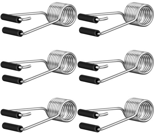 Yaocom 6 Pcs Spring Hinge Door Closer Butterfly Self Closing Automatic Door Closer with Rubber Bumpers Spring Door Hinge Door Closer Hinge Fit for Door Butt Hinge Pins