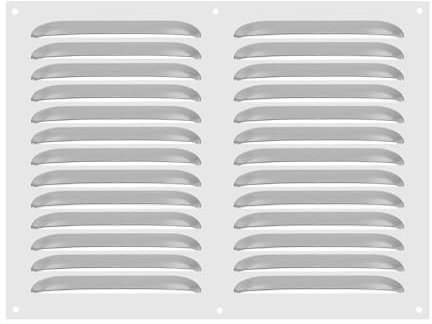 PATIKIL 16 x 12 Cubierta de Ventilación de Rejilla de Aire de Acero Inoxidable 304 Rejilla de Ventilación de Pantalla para Hogar Cocina Chimenea Baño Pared Techo Tono Plateado