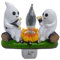 JUCHRZEY Geister-Lagerfeuer, flackerndes Nachtlicht, gruseliges Feuer, Marshmallow-Nachtlicht, Geist, röstende Marshmallows, Nachtlicht for Halloween, Heimdekoration, Geschenke