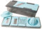 GREENADSCAPE 7 Tagliaverdure Affettatrici per Verdure Affettatrici di Frutta Grattugia per Verdure Spremiagrumi Blue