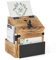 Optyuwah Vorschlagsbox Holz, Namensschild Briefkasten mit Zeitungsfach, Abschließbare Briefkästen, Postkasten Braun, Wahlurne, Vorschlagsbox,Kummerkasten Spendenbox