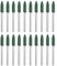 sourcing map 20pcs Rubber Polishing Bits, Rotary Buffing Bits with 4mm (5/32-inch) Mounted Conic Head, 3mm (1/8-inch) Shank, for Metal, Jewelry, Stone, Rock Grinding, Green