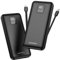 AsperX 2-Pack 10000mAh Power Bank Fast Charging, Portable Charger with Built in Cables USB C Input and Output, Battery Pack LED Display Compatible with iPhone, Samsung, iPad, Tablets, Android, etc.