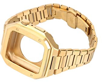 Set di cinturini per orologio in acciaio inox, per Apple Watch Band 9 8 7 6 SE 5 4 3 41 mm 45 mm 40 mm 44 mm cinturino di ricambio, 44MM, Agata