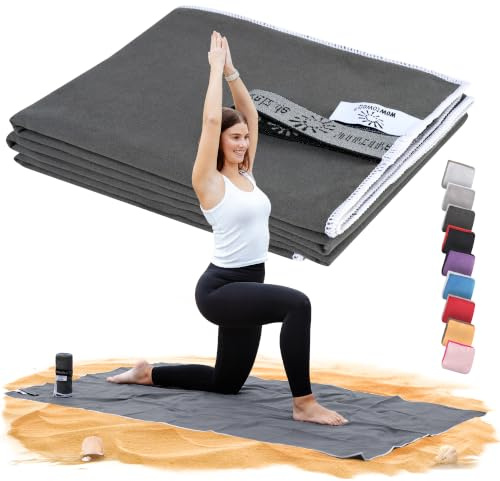 Wowtowelz kompaktes Mikrofaser Handtuch, Reisehandtuch, Sport- Fitnesshandtuch, Strand- Badetuch, leicht u. schnelltrocknend,