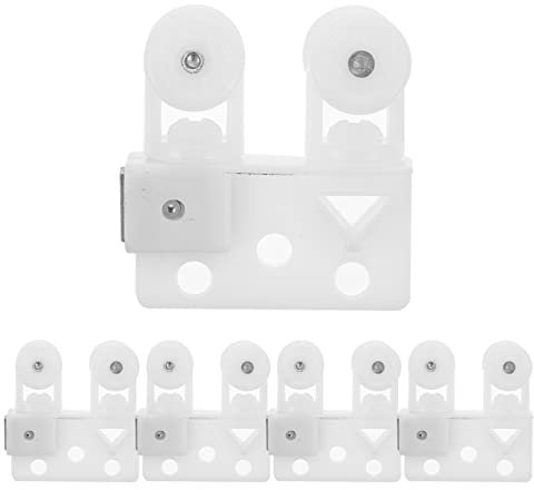 Homoyoyo 5 Paia Ruota Tattile Magnetica Per Tende Di Carrucole Per Bozzelli e Paranchi Carrucola Per in Tessuto Cassetto Pulegge Per Corda Rulli Puleggia Girevole Filo Cavo