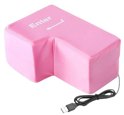 Generisch Giant Enter Button, Rosa, Schwamm, Enter Key, Kissen, 15 cm x 21, Arbeitsplatzunterstützung