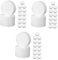 SHINEOFI 3 Sätze Schaumzylinder Skulptur Schaumstoffblöcke Sukkulentöpfe Pflanzen Lichtschirm Diffusor Fingerhut Kleine Blumentöpfe Zylindrische Schaumstoffblöcke Weiß Folge 16 Stück * 3