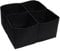 JIUJ 2 Pack Rectangular Raised Beds for Garden Grow Bed Large Planting Bag Raised Planter Container Square Divided 4 Grids Fabric Grow Bags for Multi Vegetables Flowers Garden Black (set of 2)