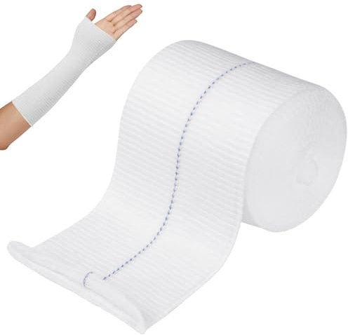Flintronic Bandage Élastique Tubulaire, 7,5 cm x 5 m Bandage de compression élastique en forme de tube, fixation pour petits membres, coudes, poignets