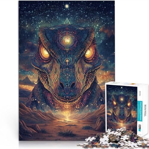 Puzzles für Erwachsene 2000 Puzzles Dinosaurier-Kunst Aus Karton für 14+ Anspruchsvolles Spiel und Familienspiel tolles Größe：70x100cm/27.5x39.3Zoll