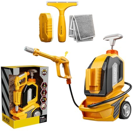 Juguetes para lavadora de coche para niños, juego de limpieza de coches, estación de lavado de vehículos, juguete interactivo con spray de agua para niños pequeños, juego de lavado de coches realista