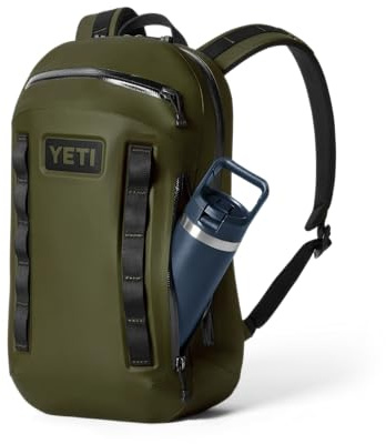 YETI Cayo 15L All-Weather Backpack, Olive | Weather-Resistant Everyday Rucksack with Quick-Access Pockets, Interior Organisation & HitchPoint Grid