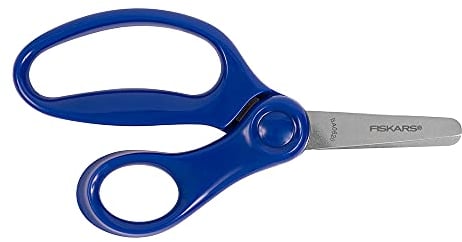 Fiskars Kinderschere, Ab 6 Jahren, Länge: 13 cm, Für Rechtshänder, Rostfreie Stahl-Klinge/Kunststoff-Griffe, 1003856
