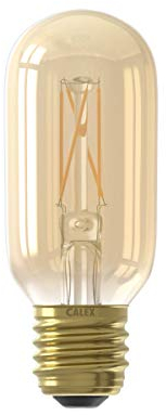 CALEX Tubular Model Lamp, Glass, 4 W, Gold, One Size