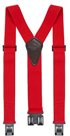 Dickies Herren Perry Suspender Hosenträger, Rot/Ausflug, einfarbig (Getaway Solids), Einheitsgröße