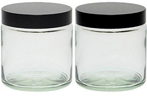 mikken 2x 120ml Cremetiegel aus Glas inkl. Etiketten