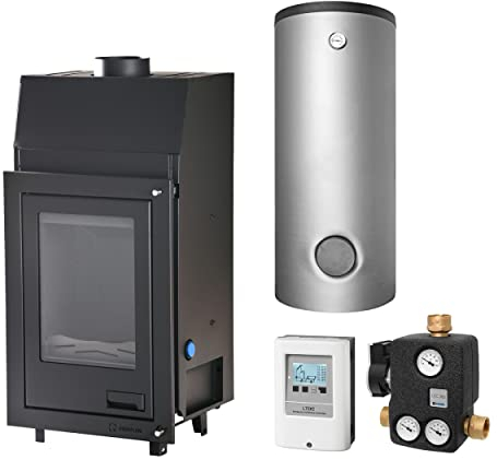 Aquaflam KS1251 7 Basic Wasserführender Kamineinsatz Komplett-Set Pufferspeicher TPSM 300