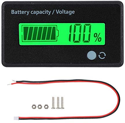 12-84V Batteriekapazität Spannung Meter mit Alarm Apazitätsanzeige PCB HTN Sound Licht Alarm Anzeige LCD Spannungsmesser Batterie Tester für Blei Säure, Lithium, Eisen Lithium