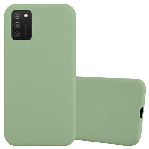Cadorabo Hülle kompatibel mit Samsung Galaxy A02s Schutzhülle TPU Silikon Case Candy Design Slim Kratzfest Weiche Gummi mit Rundumschutz Case Hülle für Galaxy A02s in Grün