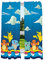 Franco Gardinen-Set für Kinderzimmer, 208 x 160 cm, Pokemon, NU5248, 82 in x 63 in