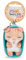 NICI Schlüsselanhänger Sleeping Pets Katze braun getigert 8cm