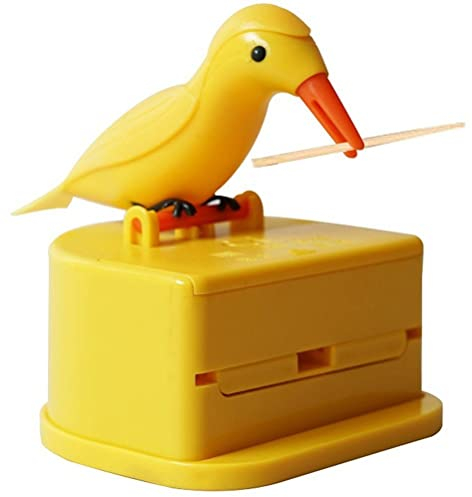 Bemvp Niedlicher Specht Zahnstocher Spender Vogel Zahnstocher Neuheit Automatischer Zahnstocher Halter Netter Vogel Esstisch Dekoration