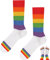 TODO Lustige Socken Damen und Herren, Coole Socken mit Motiv - Bunte, Mehrfarbige, Verrückte (35-38, Regenbogen)