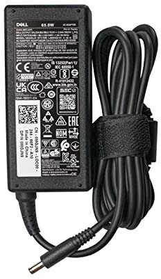 Nouvel adaptateur AC pour Dell INSPIRON 14 5406 2-IN-1, ordinateur portable 65W Chargeur d'alimentation avec 4.5MM x 3.0MM Pin Size Adaptateur PSU Cordon d'alimentation gratuit