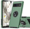 KOVASIA für Google Pixel 7A Hülle mit 2 Stück Schutzfolie, 3 in 1 für Pixel 7a Case, 9H HD Bildschirmschutz Eingebetteter Ständer Stoßfest Handyhülle für Google Pixel 7A 6.1 Zoll, Grün