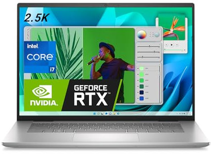 Dell Inspiron 16 Plus 7630 Laptop, 16 Zoll Display, 16:10, 2,5 K (2560 x 1600), Intel Core i7-13620H, 16 GB LPDDR5 RAM, 1 TB SSD, NVIDIA GeForce RTX 3050 GDDR6 Grafikkarte, Platinsilber