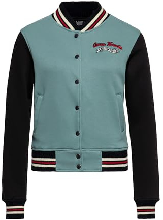Queen Kerosin Vintage Love Frauen Collegejacke beige/grün