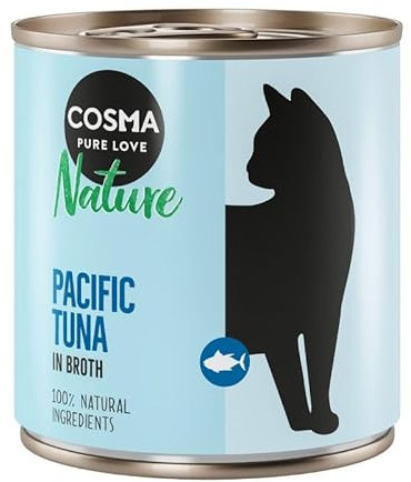Cosma Nature 6 x 280 g | Katzenfutter nass | Pazifikthunfisch
