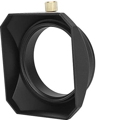 Rectangular Lens Hood, High Impact Plastic Rectangular Lens Hood for DV Camcorder Digital Video Camera Lens Filter (52MM)