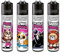 Clipper® 4er Set Pussies Feuerzeuge + 1 Sticker High Zombie