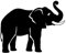 JIFENLI Autoaufkleber 15 cm * 12,1 cm Elefant Mode Vinyl Auto Aufkleber Auto Zubehör Schwarz/Silber