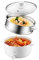 OLEGA Elektrischer Hot Pot 3L Elektrische Pfanne, antihaftbeschichtet, selbstheizender Elektropfanne Kochtopf für Steak, Shabu Shabu, tragbare Pfanne, multifunktional, Fonduetopf für Spaghetti Eier