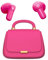 Earbuds, Bluetooth 5.3 In-Ear-Kopfhörer,13mm Treiber liefern Premium Sound Kopfhörer,22H Spielzeit True Wireless Earbuds mit Unique Mini HandBag Charging Case,Perfekt für Fashion-Forward Frauen,Teens