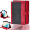 Coque Compatible pour Vivlio InkPad 4 7.8-Pouces eReader Coque Etui Case Rotation à 360 degrés Angles de Vue Multiples Socle en Cuir PU Folio Cover Rouge