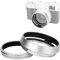 Gegenlichtblende aus Metall, Schutz for Fujifilm for Fuji X100VI X100V X100F X100T X100S X100 X70, ersetzt for Fujifilm for LH-X100 Gegenlichtblende(Black)