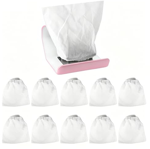 Uadme Bolsas Aspiradora Uñas, Bolso de Polvo del Clavo Colector, 10 Bolsas de Repuesto para Aspiradora, no Tejida, Herramienta de Manicura