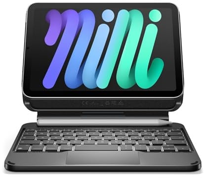 Dexnor for iPad mini 7 (A17 Pro)/Mini 6 Case with Keyboard 8.3 Floating