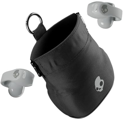 Skullcandy Push 720 Open Wireless Open Ear Bluetooth Earbuds, Headphones, Waterproof, Clip-On Lightweight Design, 30 Hours Battery, Wireless Charging Pouch, Microphone for iPhone Android - Cement