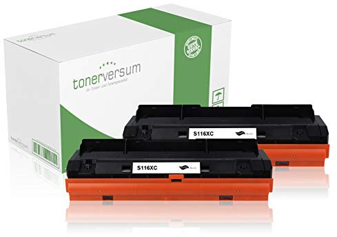 2 Toner kompatibel mit Samsung MLT-D116L Schwarz für Xpress M2835dw M2675fn M2825nd M2885fw M2875 M2625d Laserdrucker Multipack