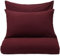 URBANARA Flanell-Bettwäsche Montrose Kissenbezug 100% Baumwolle 80x40 cm in Weinrot