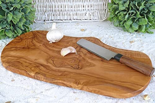 Schneidebrett Olivenholz rustikal - Verschiedene Größen (30-34 cm)