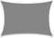 SUNNY GUARD Voile d'ombrage Rectangulaire 2x4m HDPE Respirant Toile Ombrage Une Protection des Rayons UV pour Patio Jardin, Terrasse,Extérieur,Balcon, Gris Anthracite