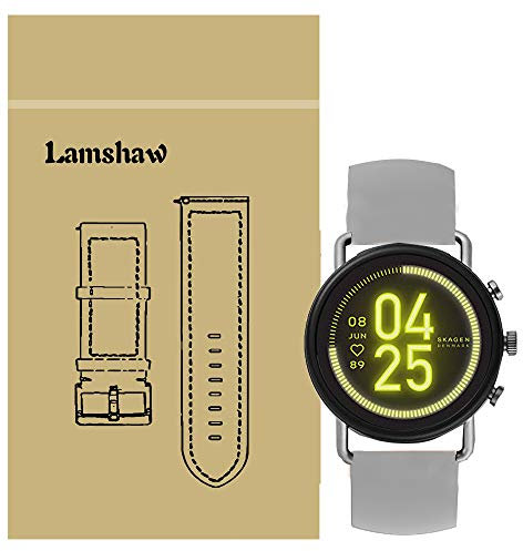 LvBu Armband Kompatibel Für Skagen falster 3, Sport Silikon Classic Ersatz Uhrenarmband Für Skagen falster 3 Smartwatch (Grau)