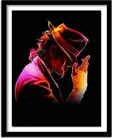5D DIY Diamant Painting Kit Vollbohrer Erwachsene Kinder Neu Stickerei Handwerk for Home Wand decor Michael Jackson 80x100cm C1777
